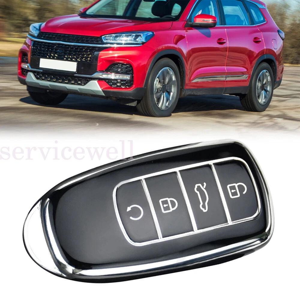 TPU Car Remote Key Fob Case key Fob Cover For Chery Omoda 5 Tiggo 7Pro Black - Image 7