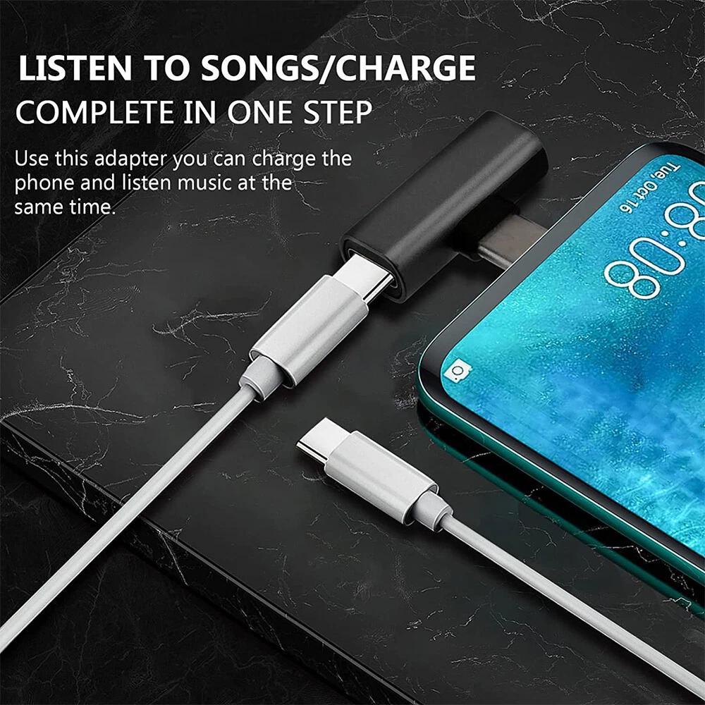 T Dual Type C adapter splitter to USB-C Headphone and charge Audio Converter AUS - Image 4