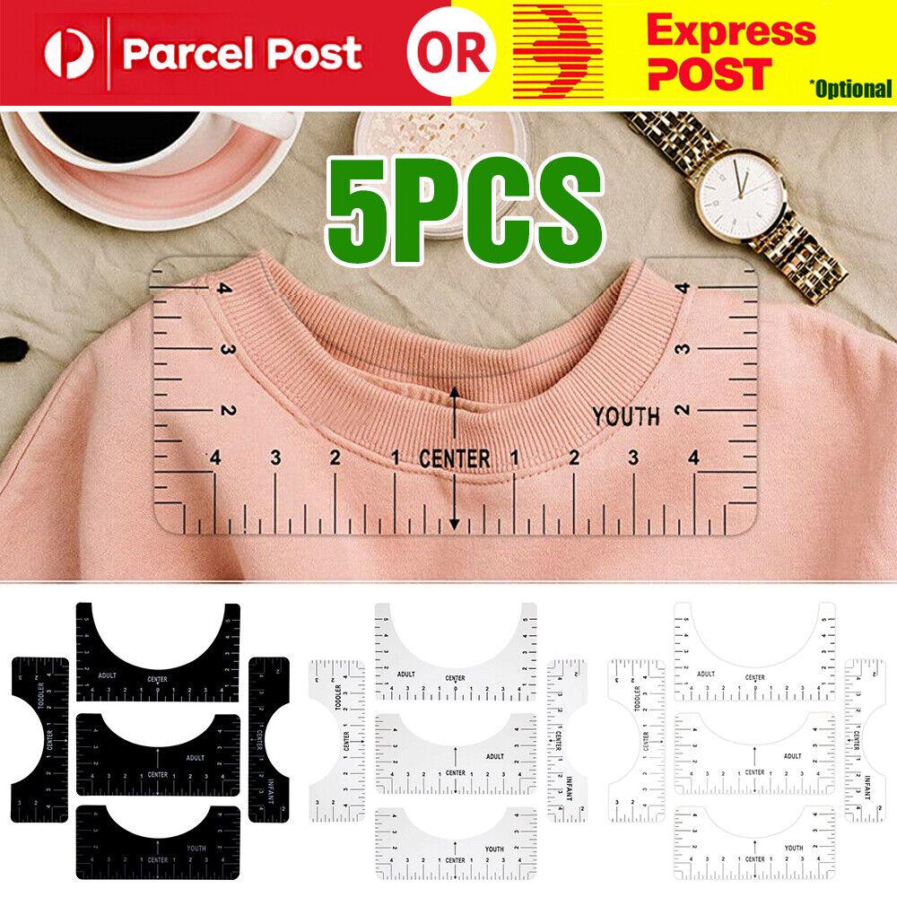 T-Shirt Alignment Ruler Craft Ruler With Guide For Drawing Template Tools DIY AU
