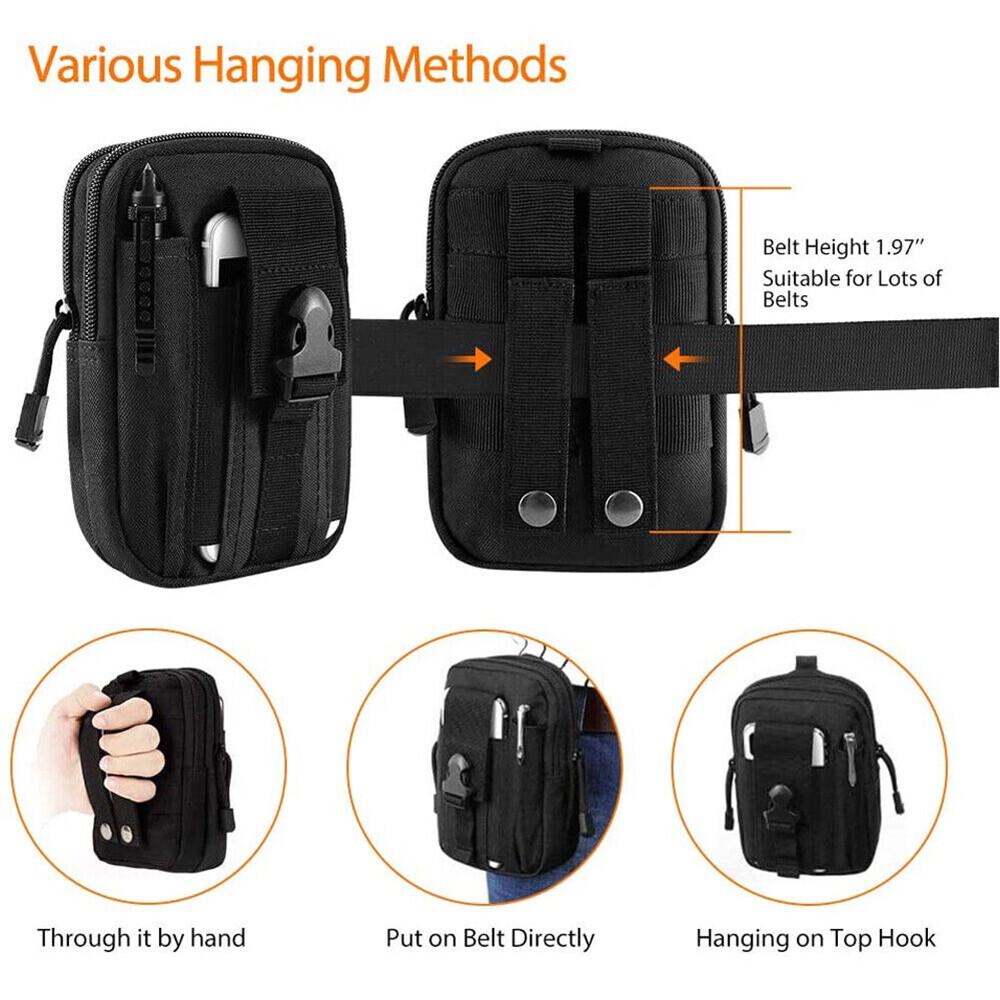 Tactical Waist Bag Molle Pack Pouch Military Wallet Multi Purpose Belt Utility - Image 7