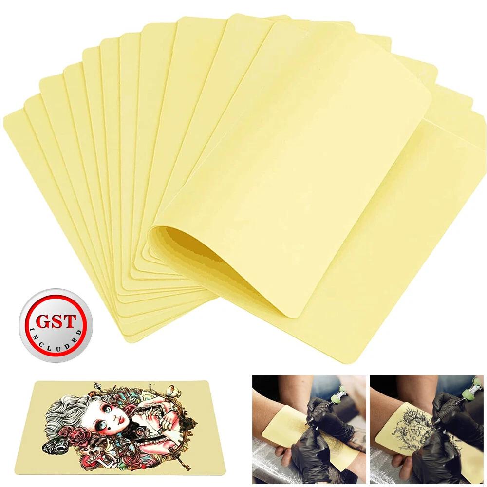 Tattoo Practice Fake Skin A4 20x30cm Silicone Double Sided 3mm Thick Reusable