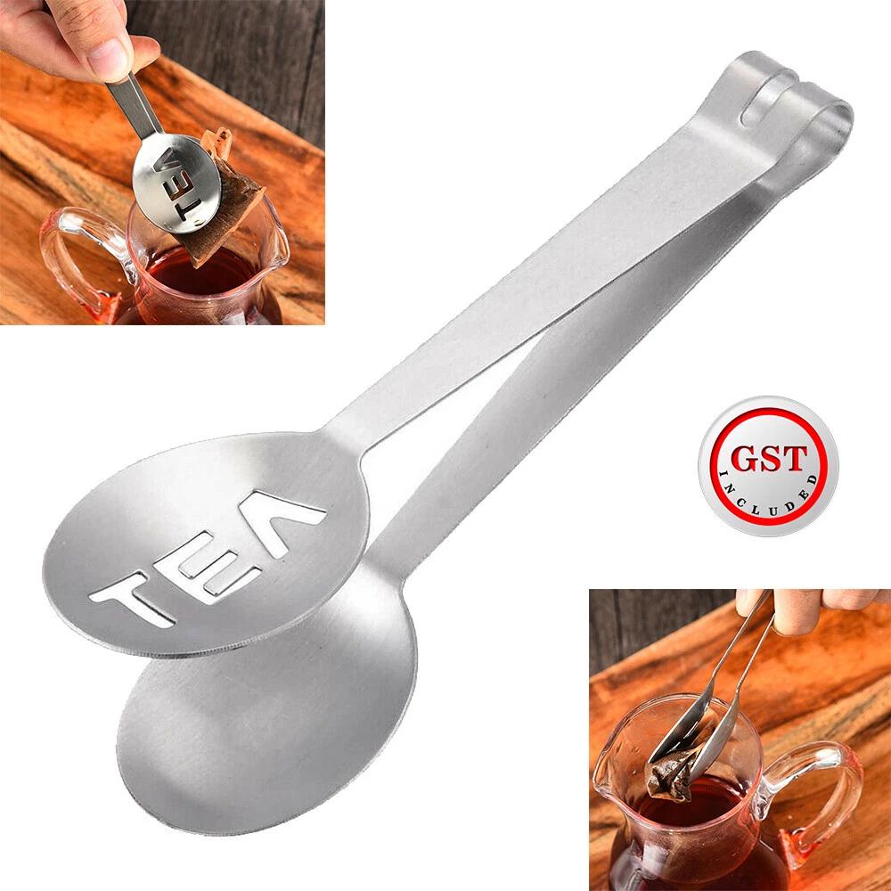 Tea Bag Decorative Teabag Tongs Tool Drying Kitchen Squeezer Stainless Steel