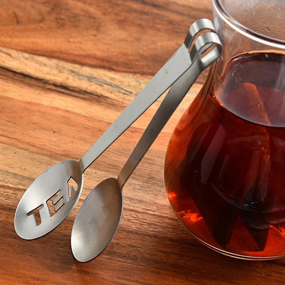 Tea Bag Decorative Teabag Tongs Tool Drying Kitchen Squeezer Stainless Steel - Image 5