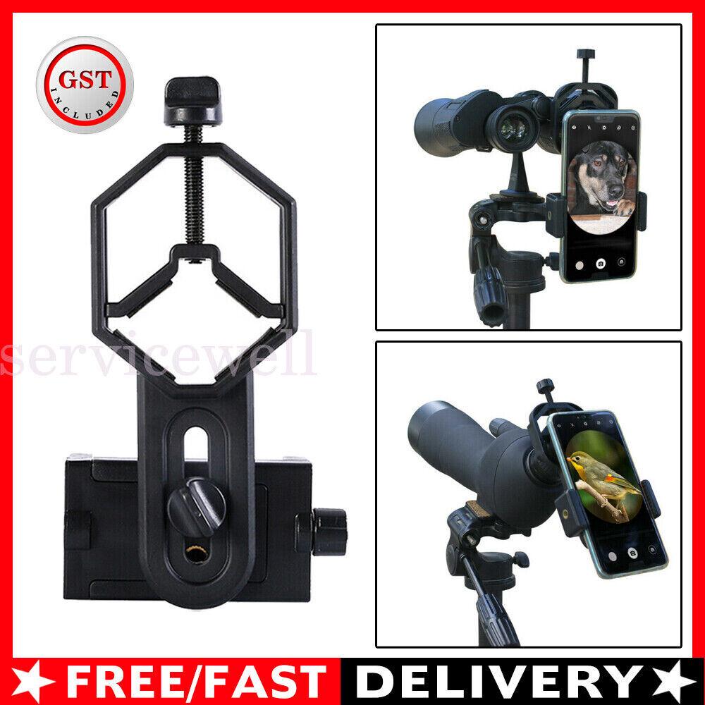 Telescope Phone Adapter Smartphone Scope Mount Holder for Microscope, Binocular