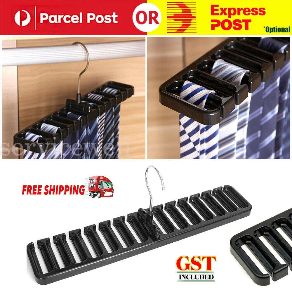 Tie Belt Hanger Rack Holder Closet Organizer Home Storage 10/14 Hole Position
