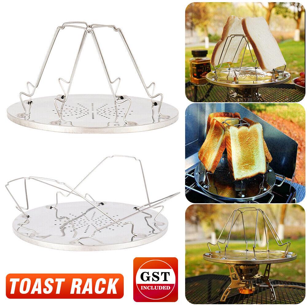 Toast Rack Stove Toaster Folding Breakfast Cooking Sandwich Tray Outdoor Camping