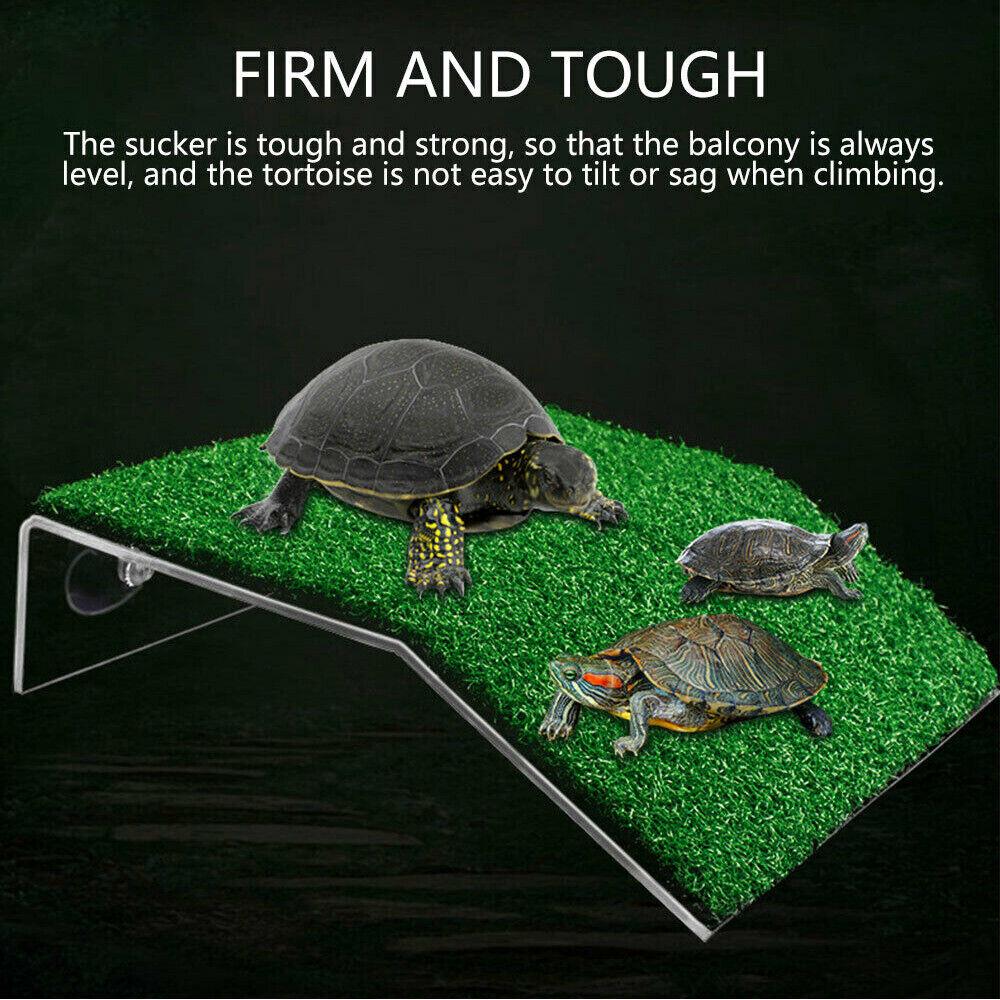 Turtle Basking Platform Ramp Reptile Tank Ladder Resting Terrace Simulation AU