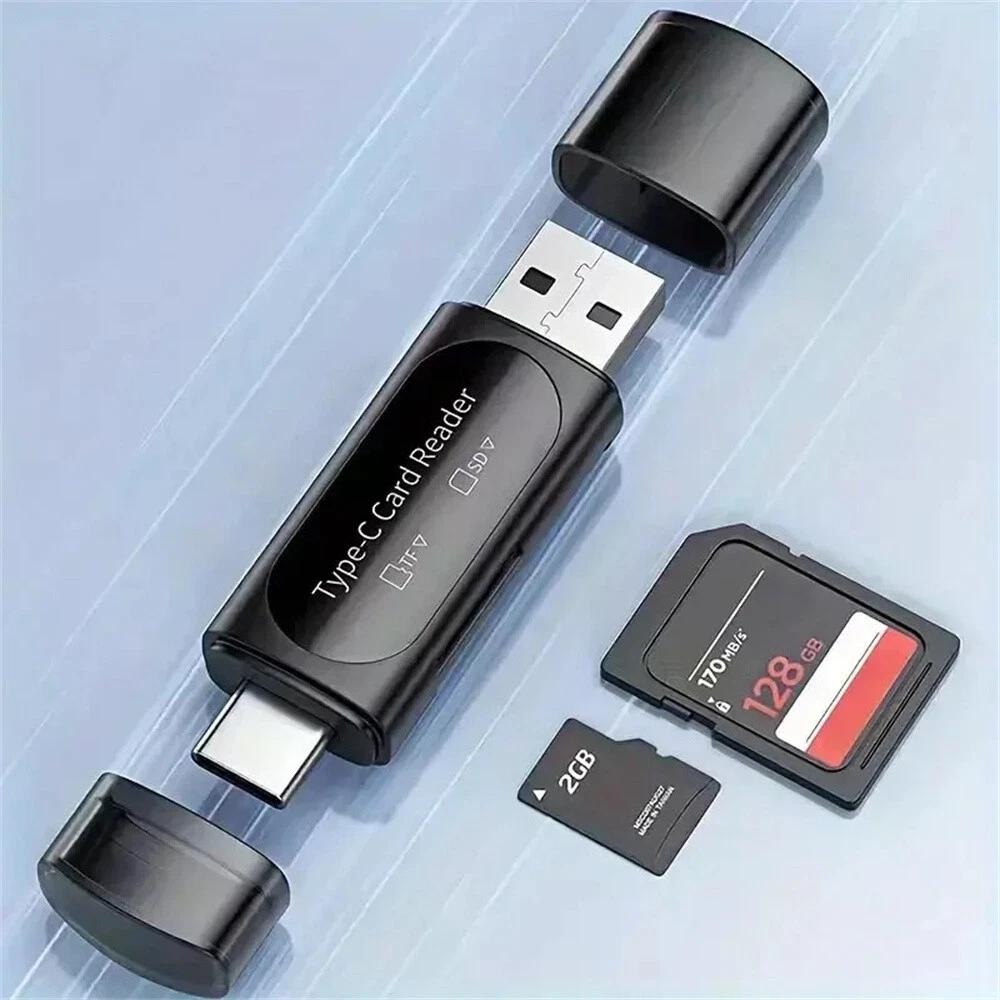 Type-C USB-C Memory Card Reader Micro SD/SD OTG For PC Macbook Tablet AU - Image 2