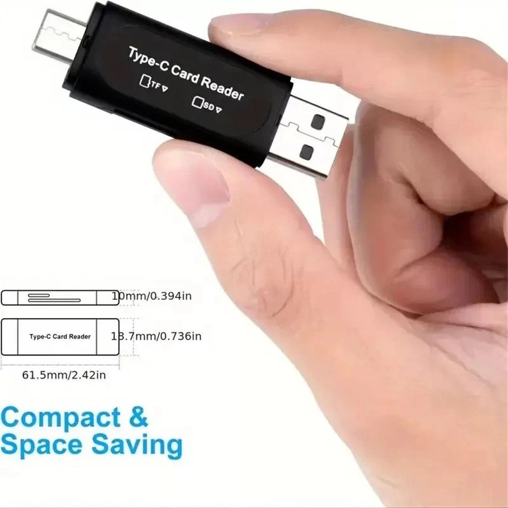 Type-C USB-C Memory Card Reader Micro SD/SD OTG For PC Macbook Tablet AU - Image 5