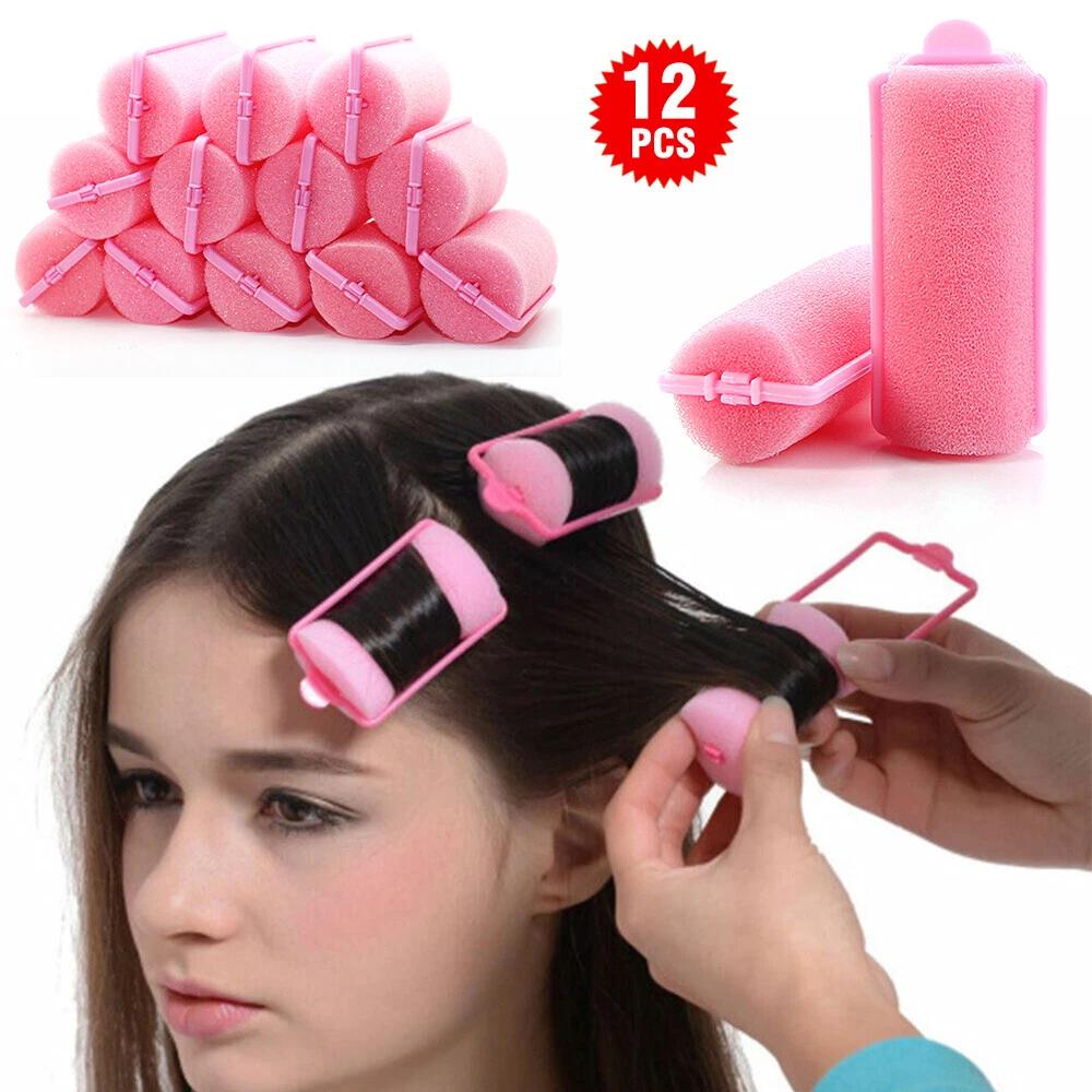 Hair Styling Rollers Curlers Twist No heat Sponge Foam Cushion Heatless - Image 7