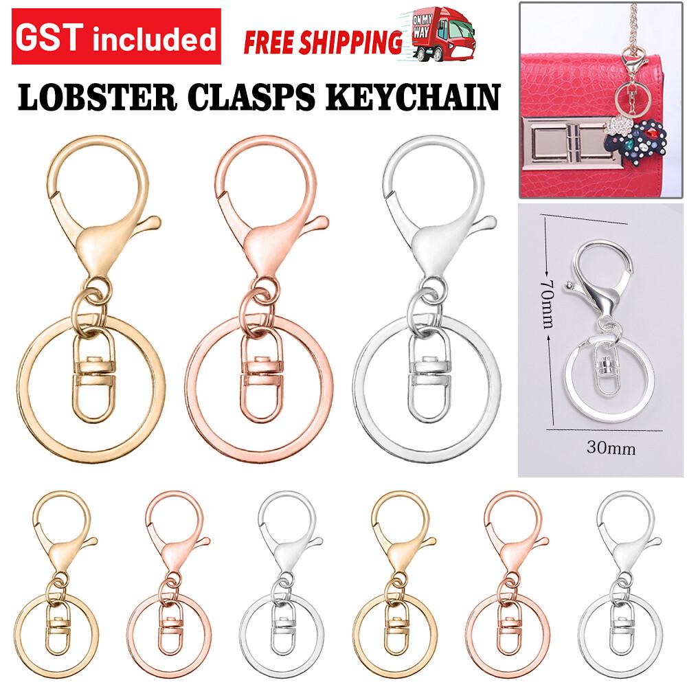 Swivel Keyring Lobster Clasps Keychain Key Ring Clasp Lanyard Trigger Clips