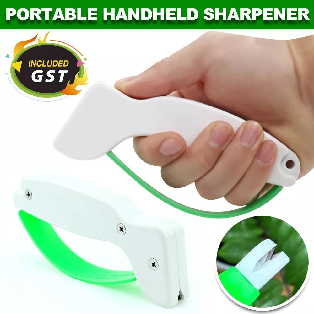 Portable Handheld Sharpen Knife Sharpener for Kitchen Outdoor Garden Tool