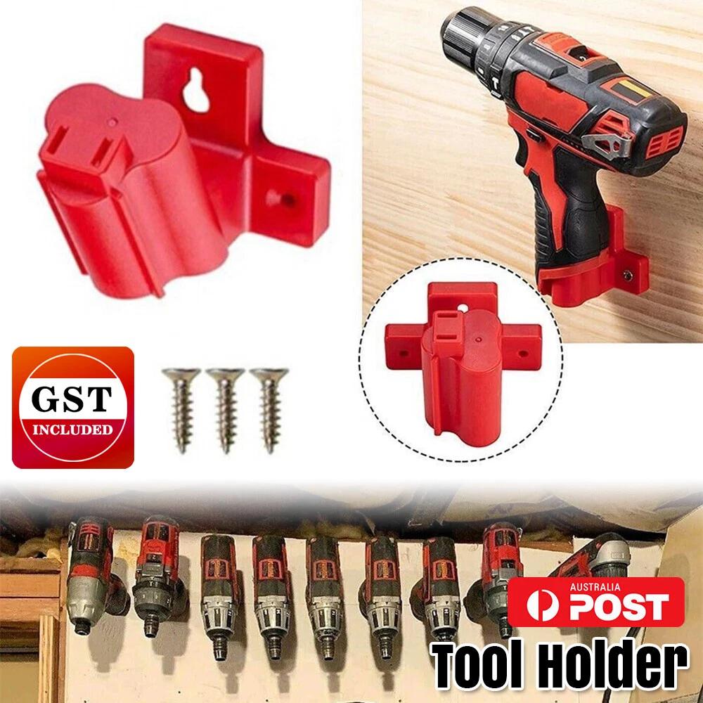 Tool Holder Mount Replace For Milwaukee M12 Tool Hanger With Screws Red