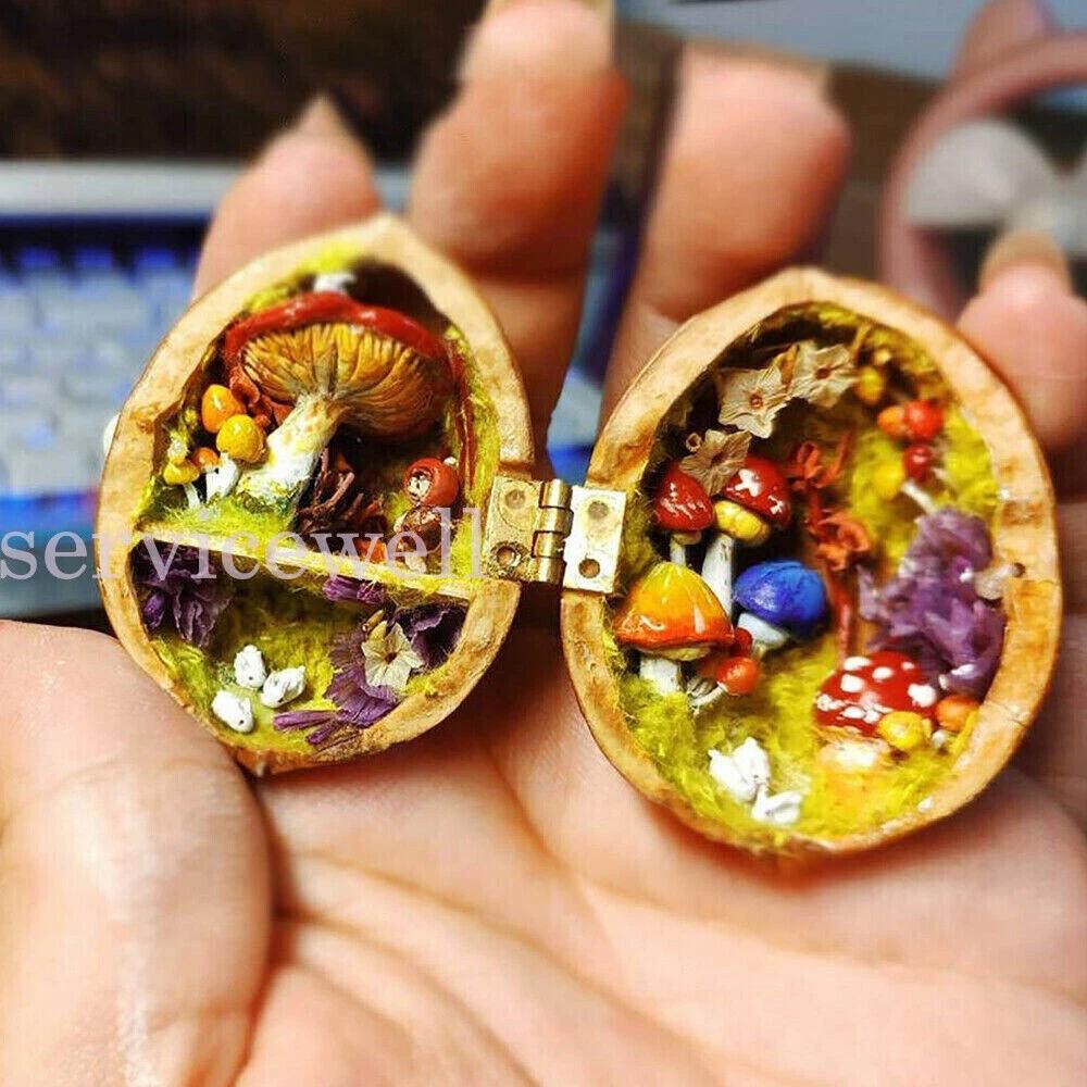 Tiny Gold Mini Small Metal Hinge DIY House Miniature Cabinet Furniture - Image 4