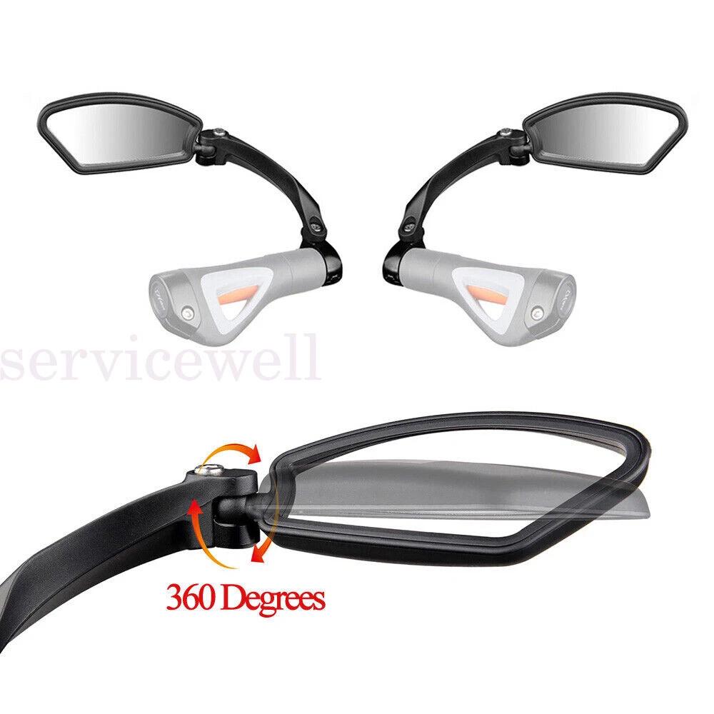 Universal Large Rearview Side Mirror Motorcycle Bicycle Bike Handlebar - Image 3