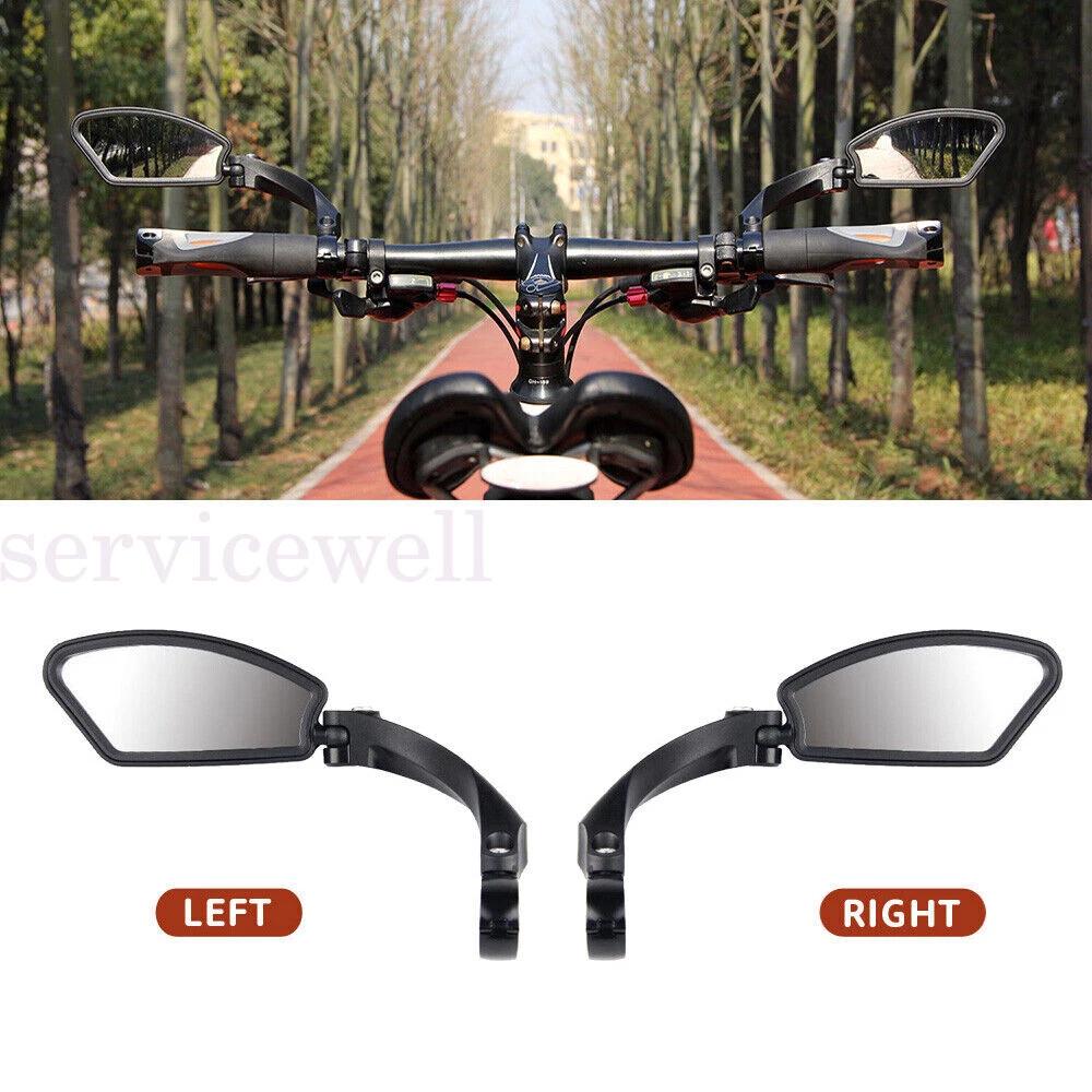 Universal Large Rearview Side Mirror Motorcycle Bicycle Bike Handlebar - Image 4