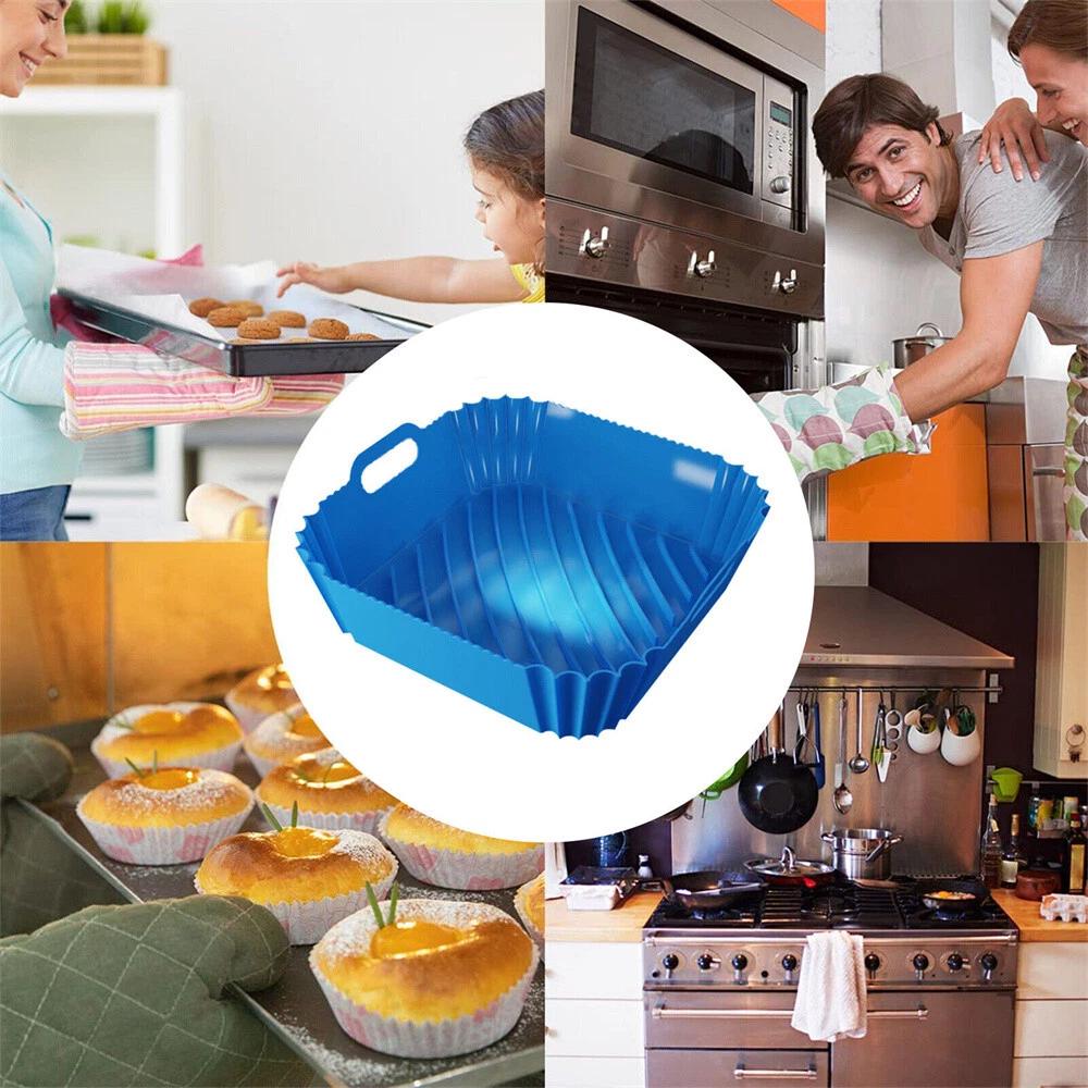 Air Fryer Silicone Pot Air Fryer Basket Liner Non-Stick Reusable Baking Tray - Image 7