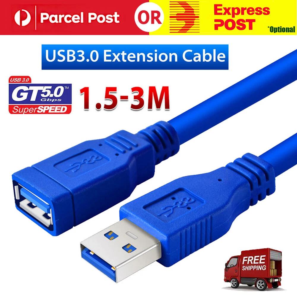 USB 3.0 Super Speed Extension Cable Type A Male to Female Extention Cord Lead