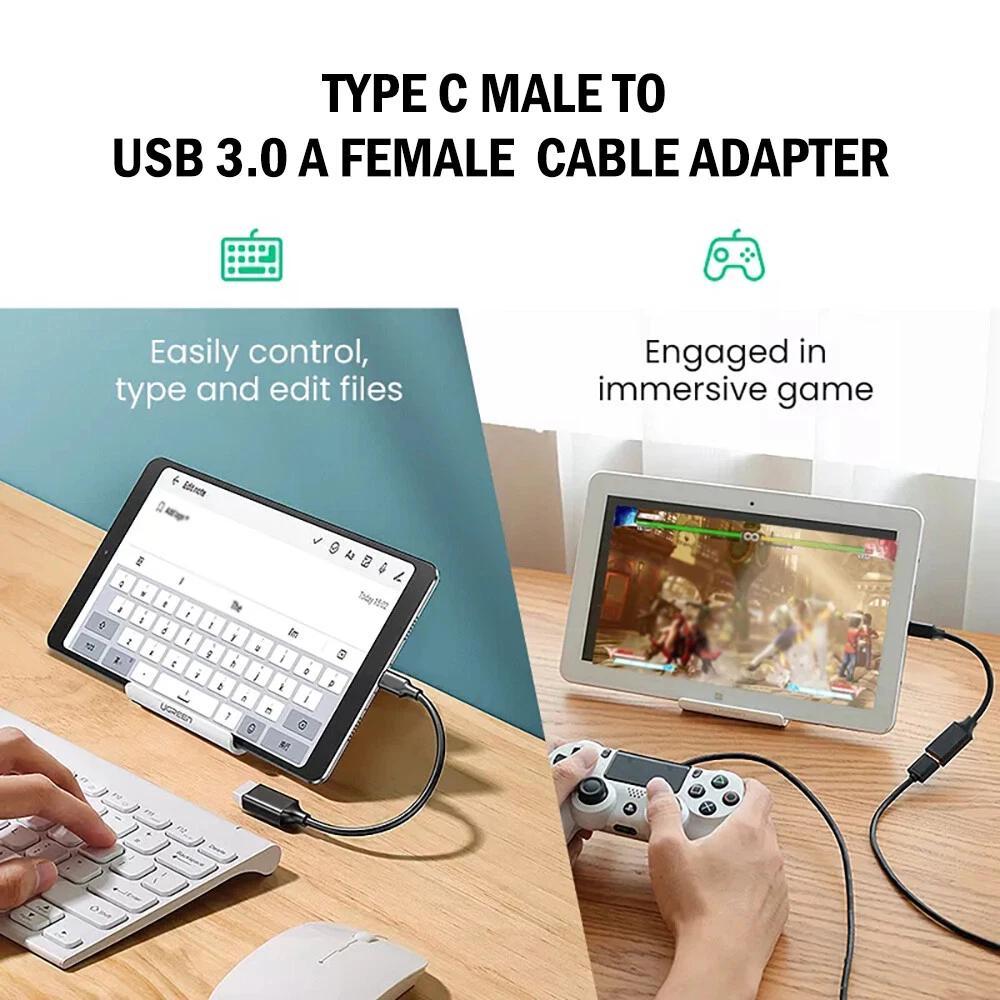 USB 3.1 Type C Male to USB 3.0 A Female Converter USB-C Data Cable Adapter OTG - Image 5