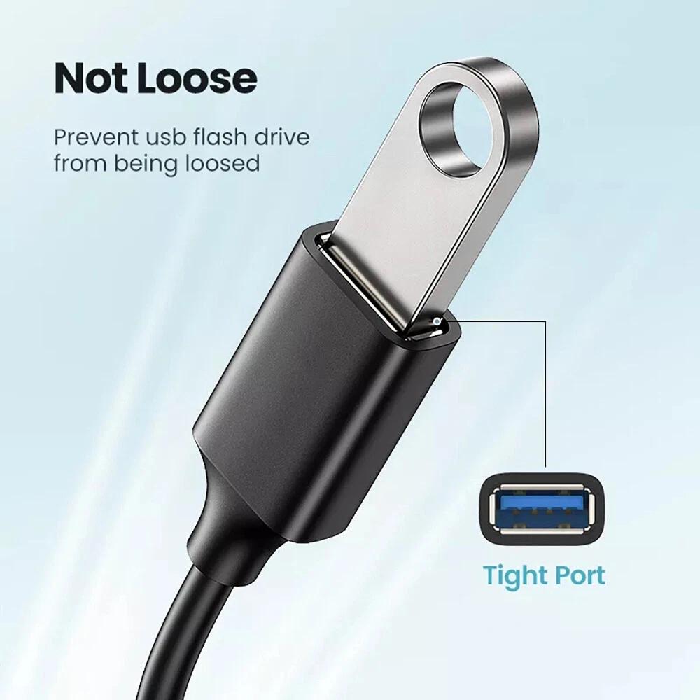 USB 3.1 Type C Male to USB 3.0 A Female Converter USB-C Data Cable Adapter OTG - Image 3