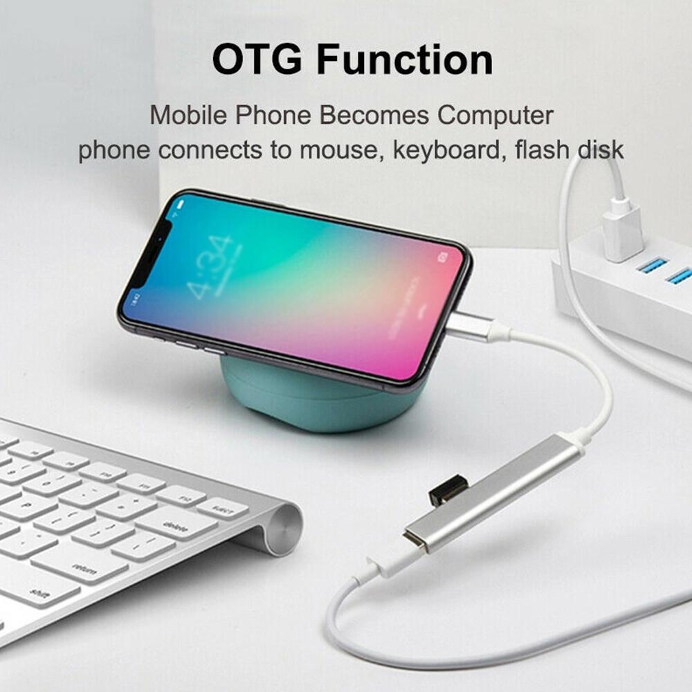 USB C HUB 3.0 Type C 4-Port Multi-Splitter OTG Adapter For Laptop Mac PC Android - Image 6