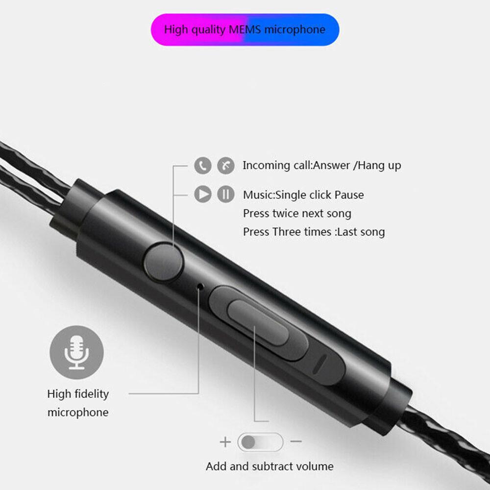 USB C Type-C Wired Headphone Stereo In-Ear Headset Wire-controlled Earphone Mic - Image 6