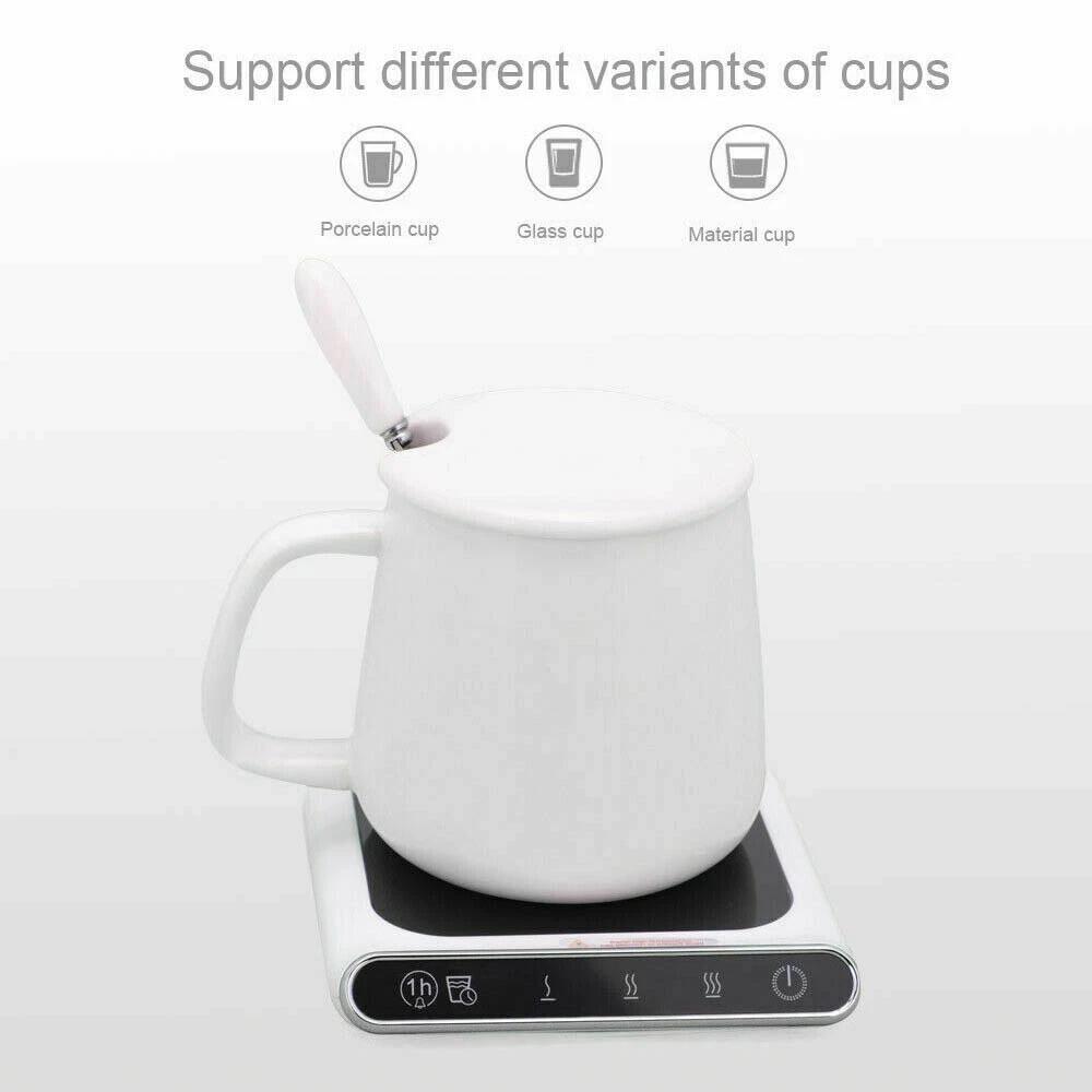 USB Heating Coaster Warmer Smart Electric Milk Coffee Tea Mug Cup Heater Mat Pad - Image 3