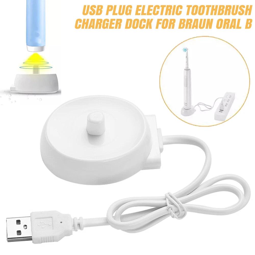 USB Plug Electric Toothbrush Charger Dock For Braun Oral B Charging Base AUS