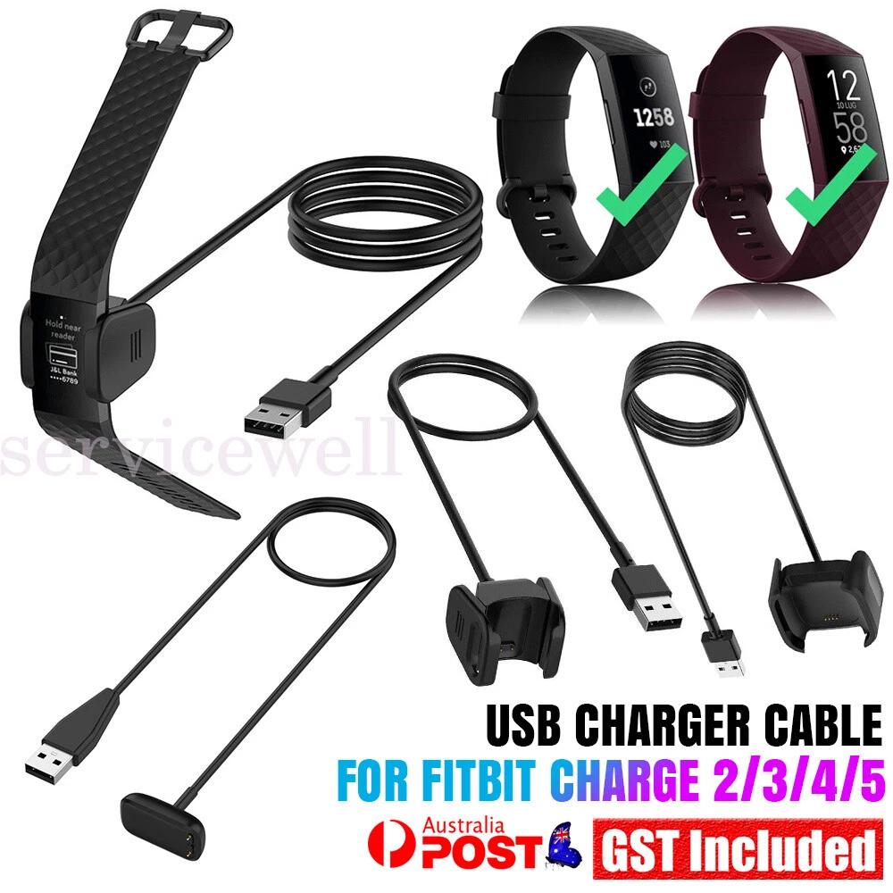 USB Replacement Charger Cable for Fitbit Charge 6 5 4 3 2 Luxe Versa 4 3 2