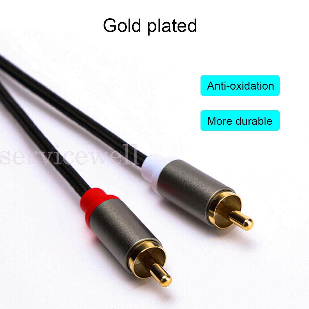 USB Type-C 2 RCA Audio Cable to 2RCA Jack Converter Adapter Gold Plated - Image 6