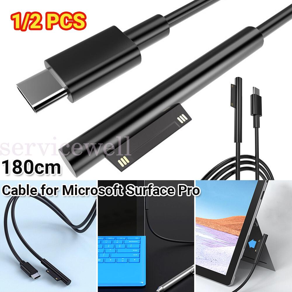 USB Type C Power Supply PD Fast Charger Adapter Cable for Microsoft Surface Pro