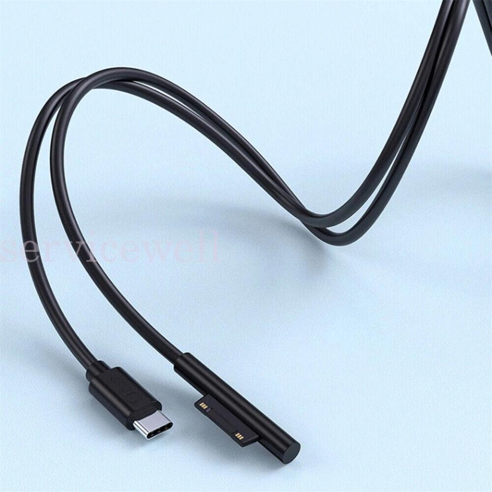 USB Type C Power Supply PD Fast Charger Adapter Cable for Microsoft Surface Pro - Image 2