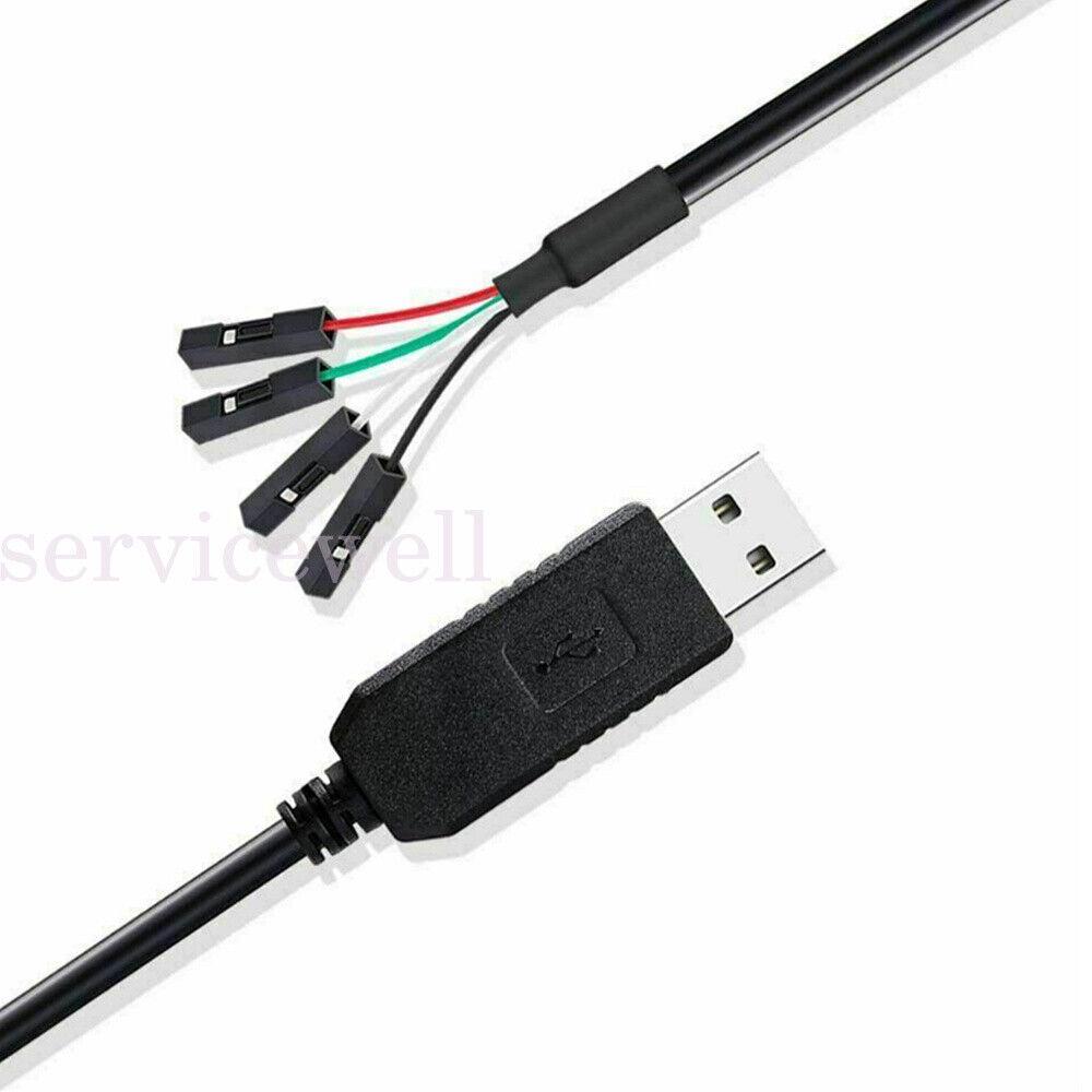 USB to TTL Serial 3.3V Adapter Cable TX RX Signal 4 Pin PL2303HX Prolific Chip - Image 6