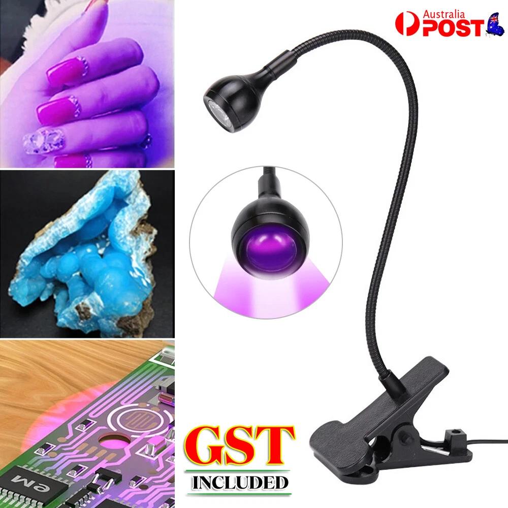 UV LED Light Nail LED Curing Light with Gooseneck Clamp Gooseneck USB Lamp AU