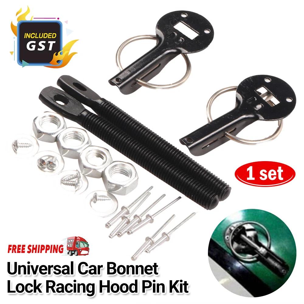 Universal Car Bonnet Lock Racing Hood Pin Kit Bonnet Pin Lock Locking Sport Kit