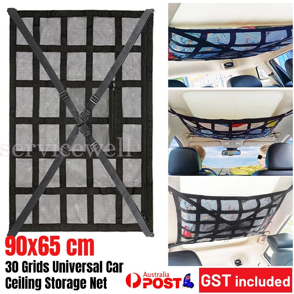 Universal Car Ceiling Storage Net Car Roof Cargo Net Mesh Storage Bag Campervan