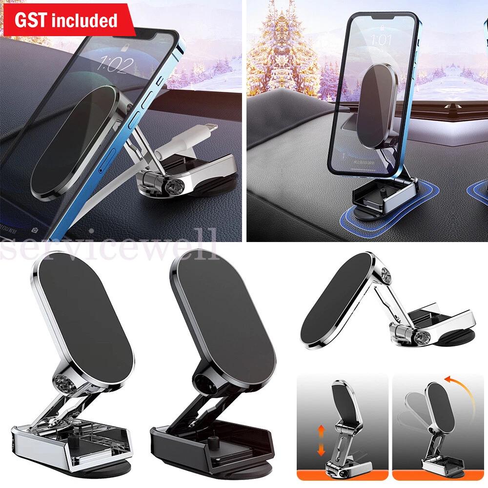 Universal Car Mount Navigation Stand Magnetic Folding Rotatable Phone Holder GPS