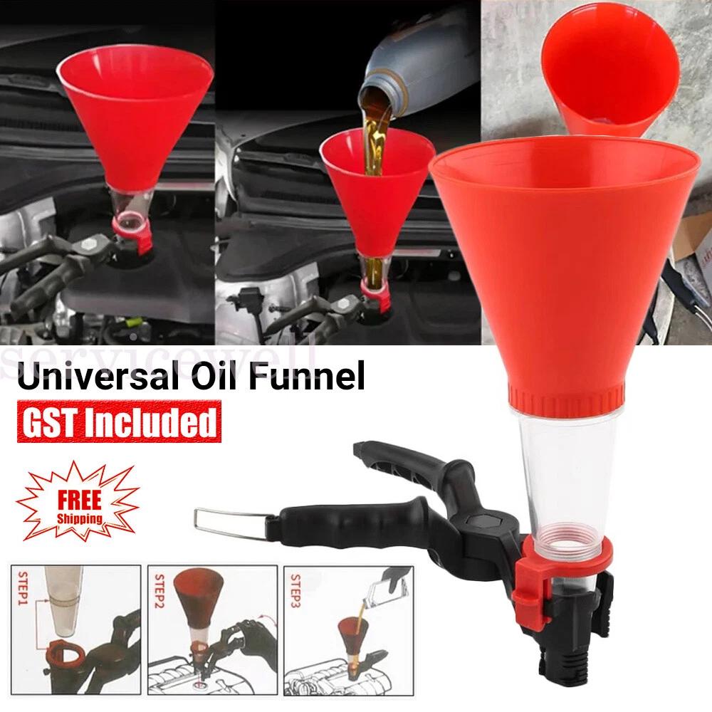 Universal Funnel Oil Funnel Set 125mm Opening Parts Pouring Replacement Vehicle