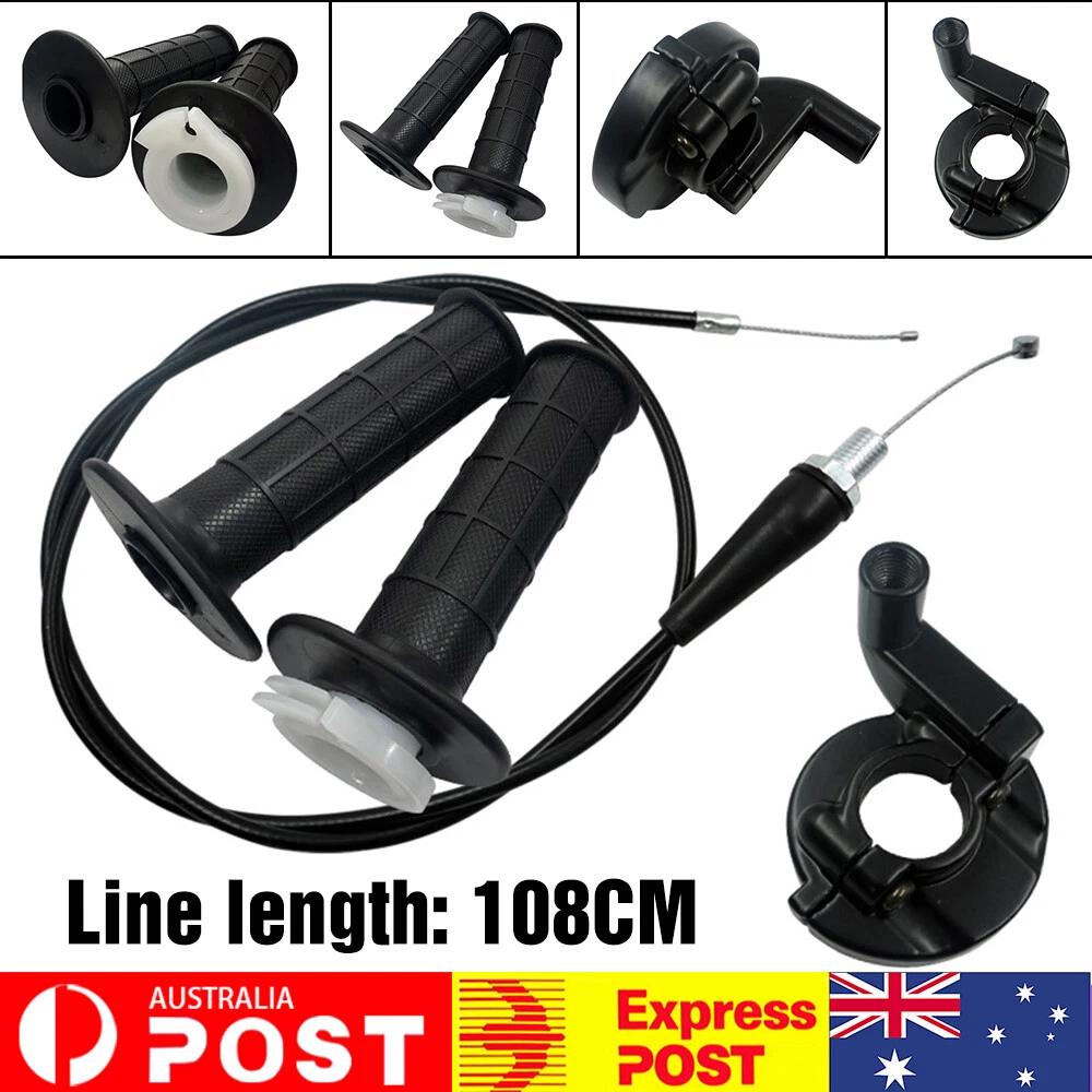 Universal Twist Throttle Housing Hand Grip Cable 108cm For 110-250cc Pro Bikes