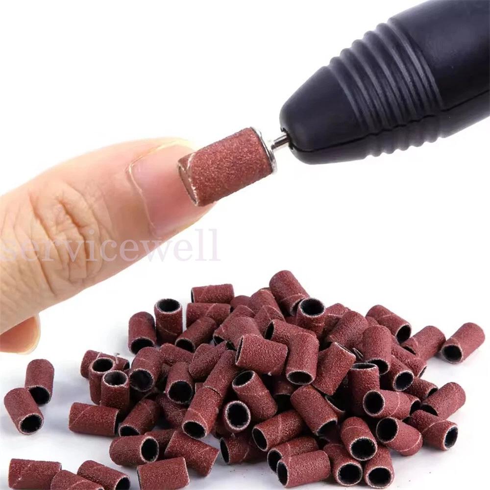 Nail Sanding Bands 80# 120# 180# for Electric Drill Machines Filing Bits - Image 7