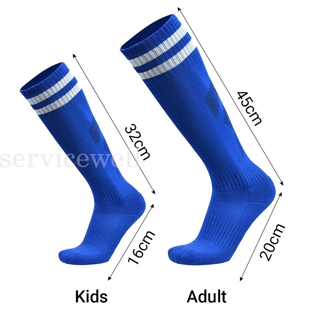Sport Breathable High Knee Football Socks Footy Soccer Baseball Hockey - Image 4