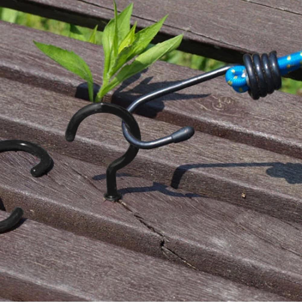 Coated Metal Screw In Cup Hooks Ring Plant Jewelry Hanger Holder AU - Image 6