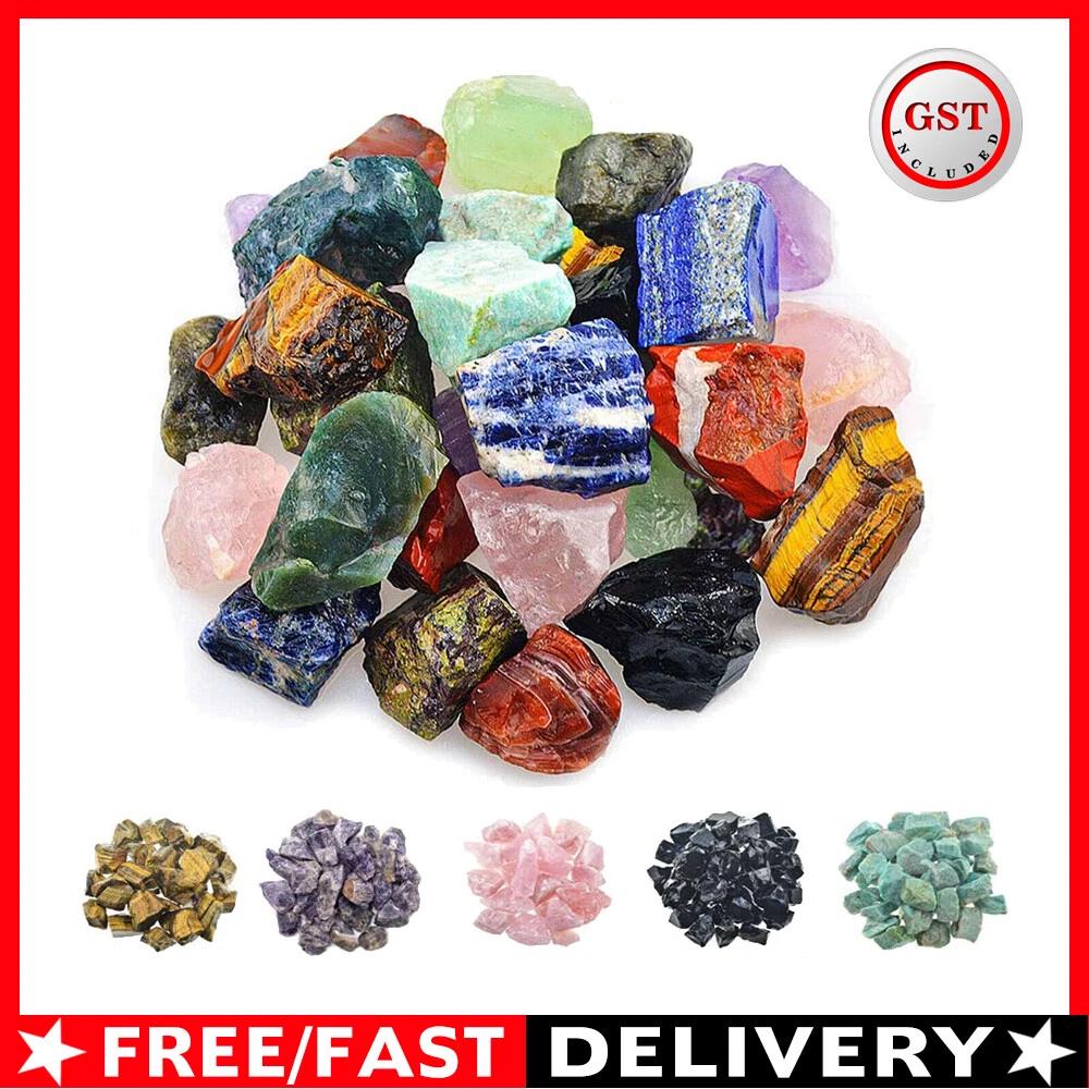 Mixed Rough Raw Crystal Gemstone Chunks Natural Raw Minerals Bulk AU