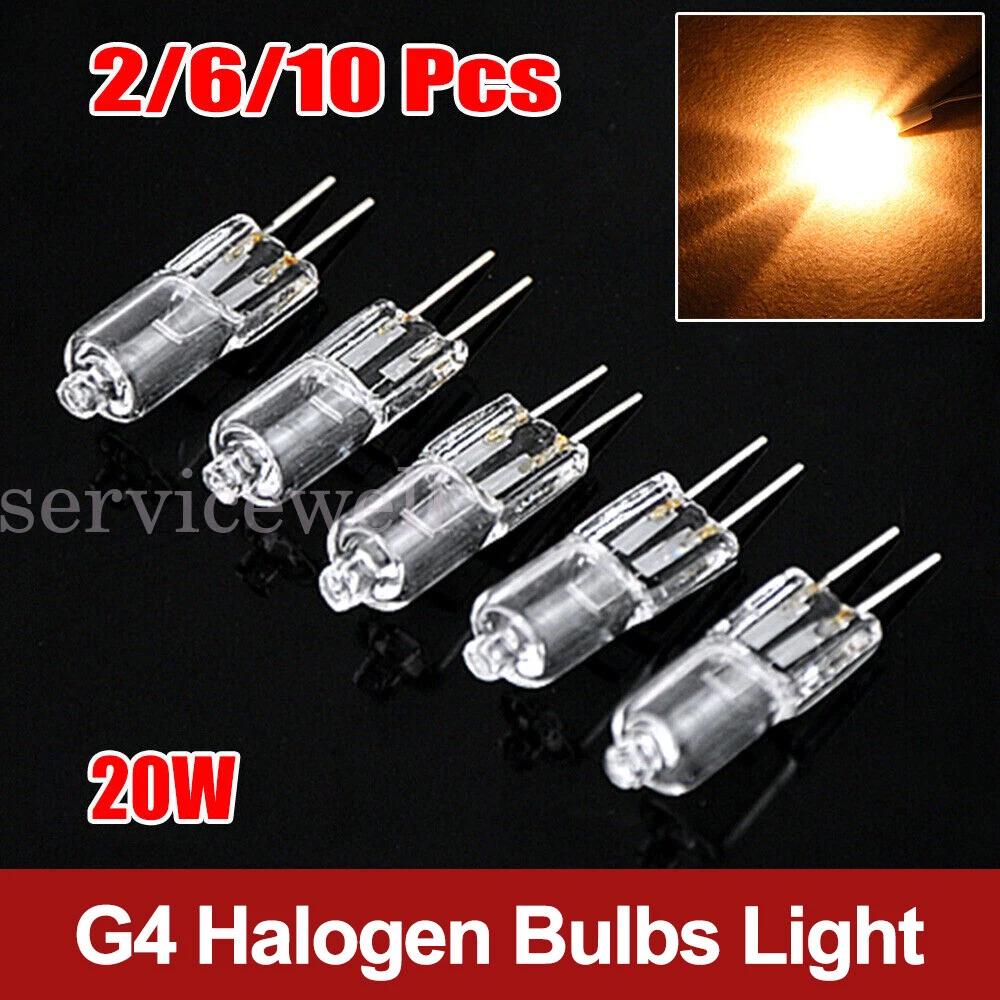 G4 Halogen Light Bulbs 20W Long Life Capsule Lamps 12v Warm White
