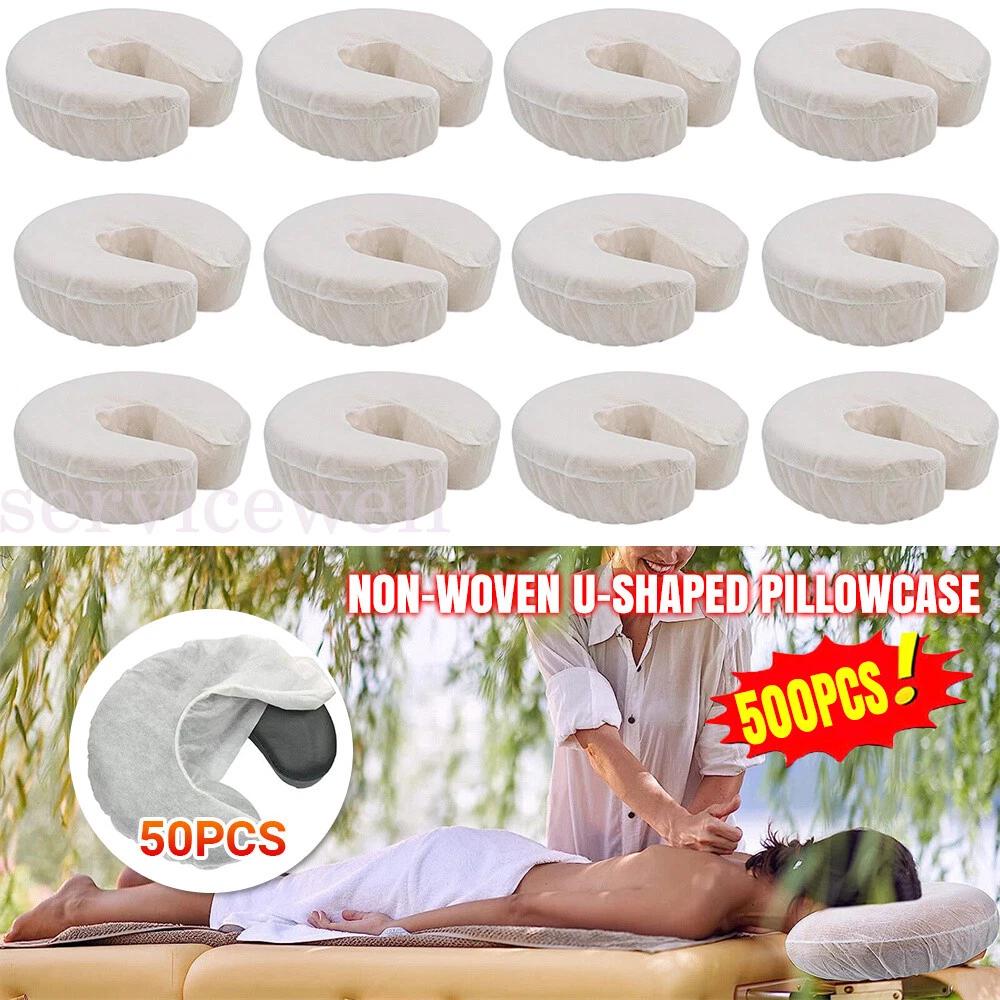 Bulk Disposable Massage Table Fitted Face Head Rest Cushion Cover