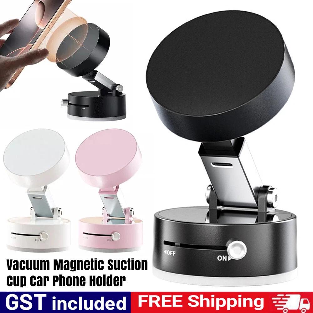 Vacuum Magnetic Suction Cup Car Phone Holder Stand Car Mount Foldable Holder AU