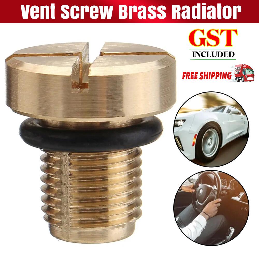 Vent Screw Brass Radiator Coolant Bleed Screw 17111712788 fit BMW E36 E39 E90 AU