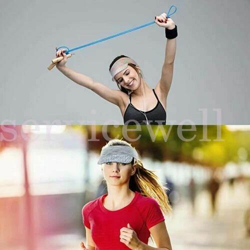 Visor Sun Hat Golf Tennis Beach Men Women Cap Adjustable Sports Gym Plain - Image 2