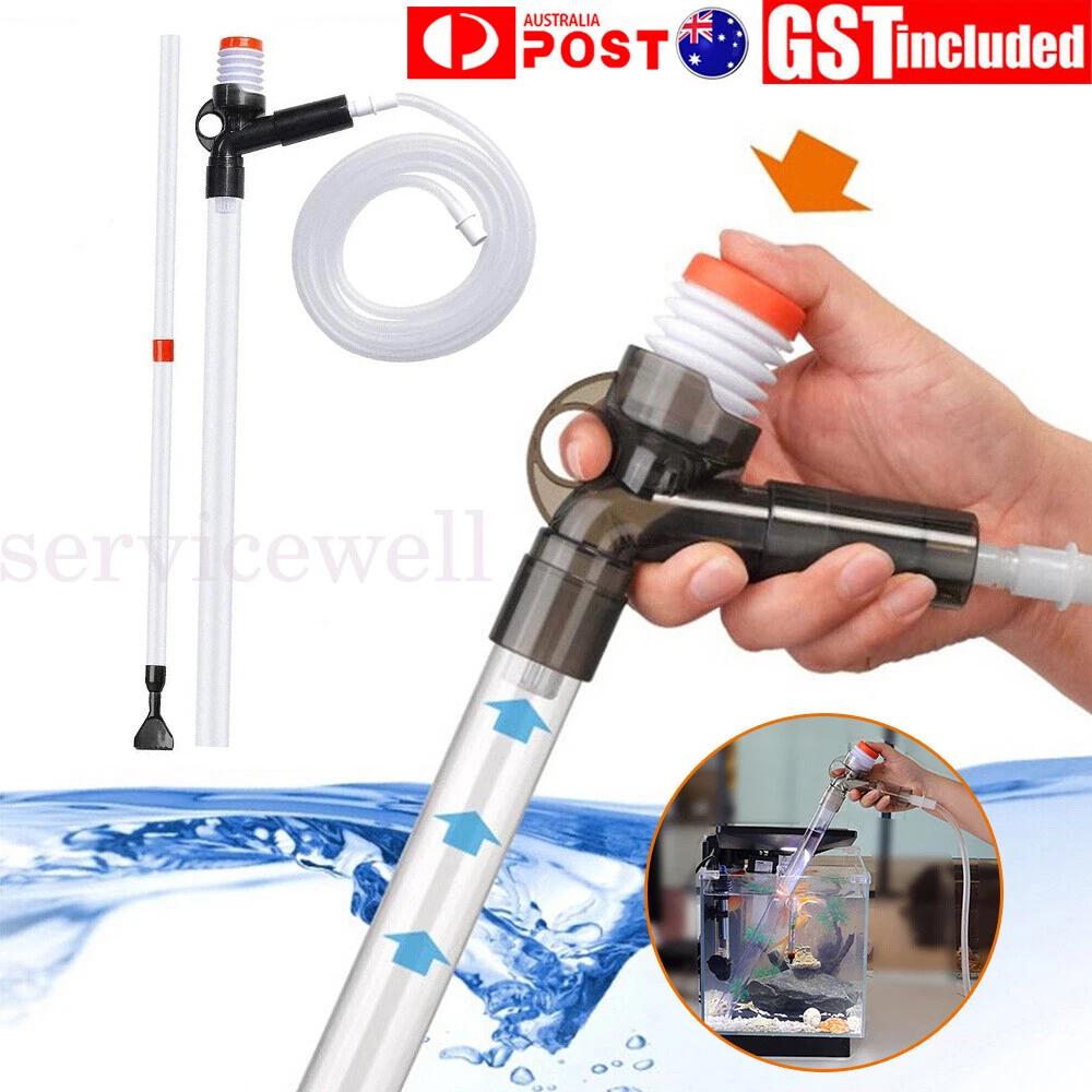 Washing Aquarium Water Changer Fish Tank Cleaner Drainer Gravel Vacuum Siphon