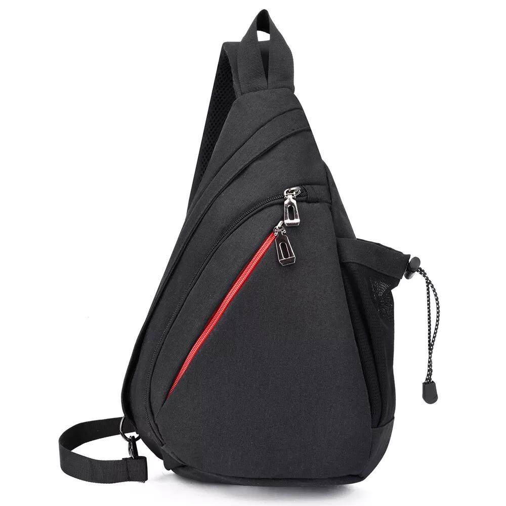 Waterproof Backpack Chest Pack Mens Sling Shoulder Bag Travel Cross body Bag - Image 2